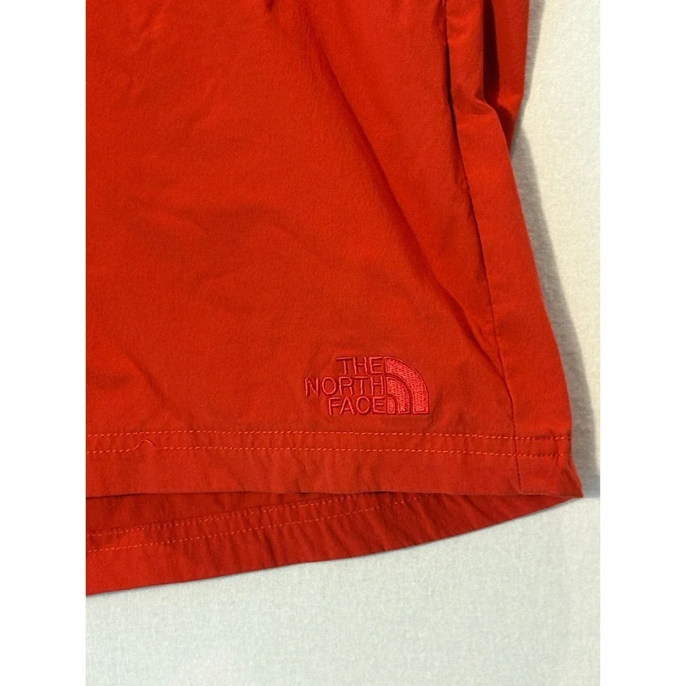The North Face Mens Red Microfiber Board Shorts Swim‎ Trunks Size 38 Flat Front